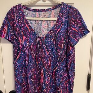 Lilly Pulitzer V-neck Etta Top size L
